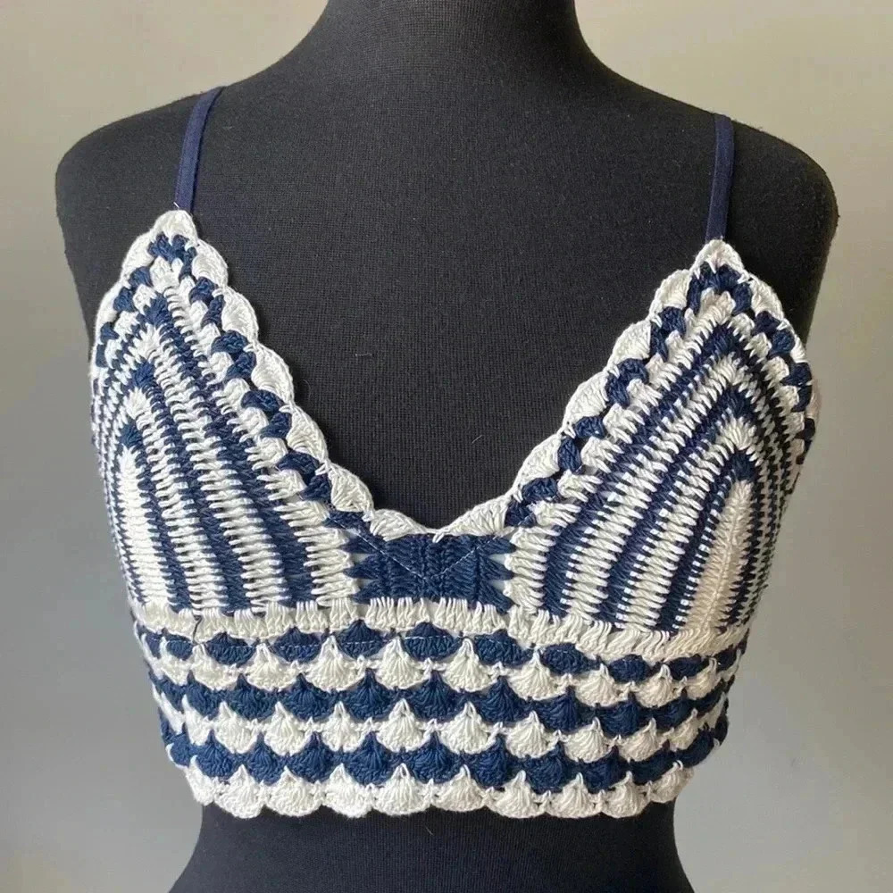 B.O.G. Collective| NWOT Boho Knit Crop Top